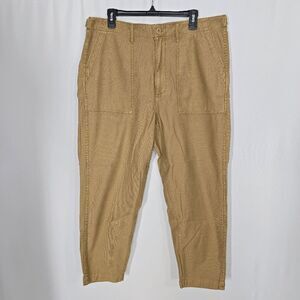 Madewell Brown Griff Tapered Fatigue Cargo Pants 32